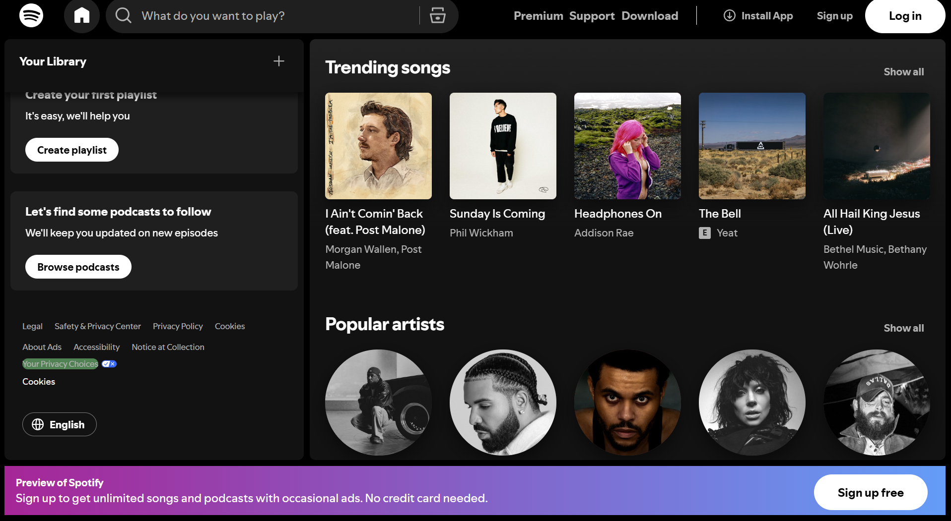 spotify instisting I login